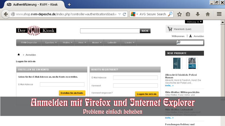 Bilder RWM-Kiosk 7 FiFi und IE